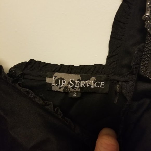 Lip Service - Black Gothic Dress 2XL - Picture 6 of 6